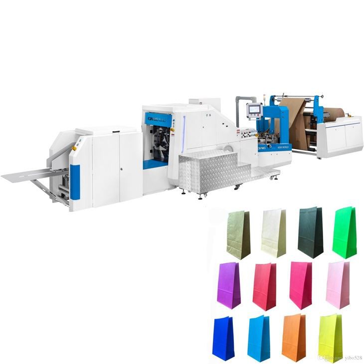 Máquina de bolsa de papel kraft automática